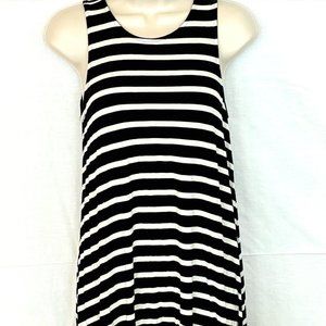Old Navy Black & White Striped Sundress